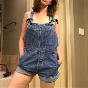 Vintage Calvin Klein overalls with clip closures